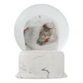 Boule À Neige Globe de neige de chat de Noël (Dos)