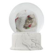 Boule À Neige Globe de neige de chat de Noël (Devant)