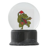 Boule À Neige Globe de neige de dinosaure de Noël (Dos)