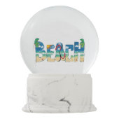 Boule À Neige Globe de neige de plage (Dos)