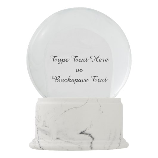 Boule À Neige Globe fait sur commande de neige de chien de (Dos)