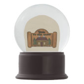 Boule À Neige Globe sentimental de neige de la vie de cabine (Dos)