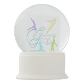 Boule À Neige Gymnastique en pastel unique faite sur commande (Dos)
