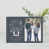 Boule à neige HOGWARTS™ | Invitation Joyeux Noël (Debout devant)