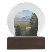 Boule À Neige Jackson Hole Mountains et River (Dos)