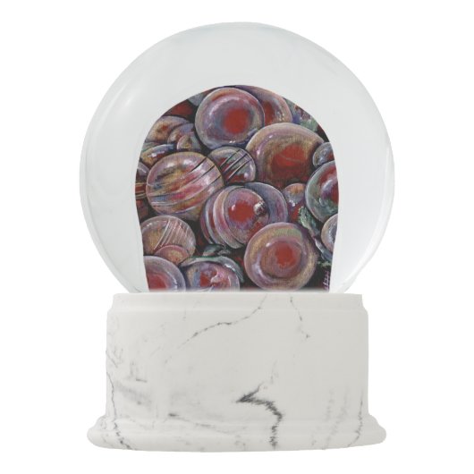 Boule À Neige Les balles de Noël rouges (Dos)