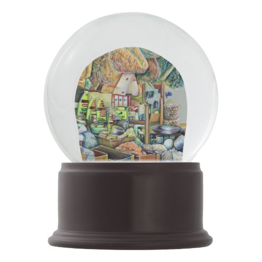 Boule À Neige Les belles promesses d'un centre de Tekka à Singap (Dos)