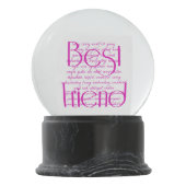 Boule À Neige Love Words for Best Friend (Dos)
