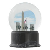 Boule À Neige Monument à Washington et mémorial 2ÈME GUERRE MOND (Dos)