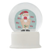 Boule À Neige Noël drôle Père Noël vilain fait sur commande (Dos)