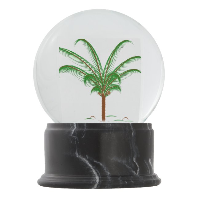 Boule À Neige Palmier tropical (Devant)