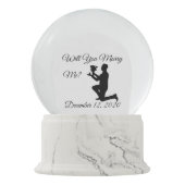 Boule À Neige Personnalisé Veux-Tu M'Épouser ? (Devant)