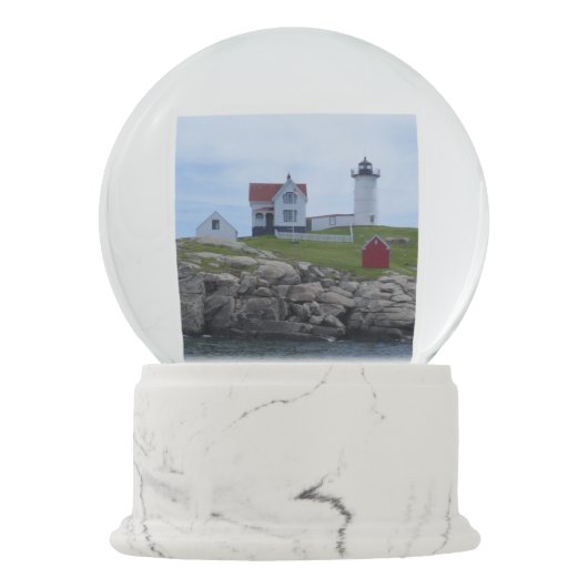Boule À Neige Phare de protubérance - Maine (Dos)