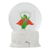 Boule À Neige Puissance Pickleball drôle de conserves au (Dos)