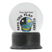 Boule À Neige Terre plate dans le globe de neige (Dos)