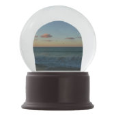 Boule À Neige Vagues s'écrasant au paysage de Sunset Beach (Dos)