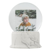 Boule À Neige Votre message photo de l'enfant Noël (Devant)