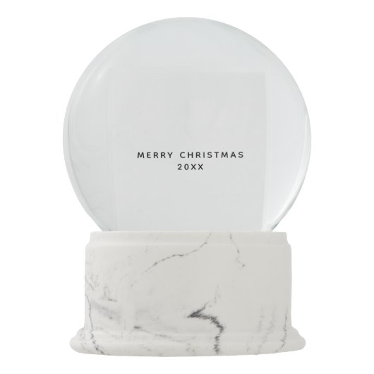 Boule À Neige Votre message photo de l'enfant Noël (Dos)