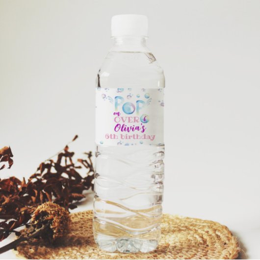 Boule Anniversaire Bouteille d'eau Étiquette Fête 