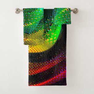 Boule bizarre colorée avec effet de papier journal