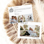 Boule carte de remerciements mariage<br><div class="desc">Carte photo de style Whimsical à la française pour Carte de remerciements Mariage. Personnalisé avec votre photo,  nom et date. Photo de freepick</div>