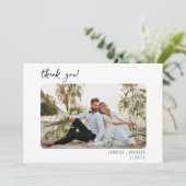 Boule carte de remerciements mariage (Debout devant)