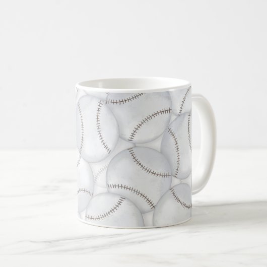 Boule de baseball Mug (Devant droit)