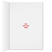 Boule de bowling et épingles carte de voeux vertic (Intérieur (Droit))