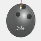 Boule de bowling Ornement double face ronde (Gauche)