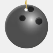 Boule de bowling Ornement double face ronde (Dos)