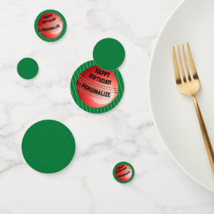 Boule de cricket personnalisée Joyeux Confetti d'a