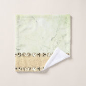 Boule de diamant en marbre vert     (Gant de toilette)