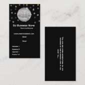 Boule de disco et carte de visite de lumières (Devant / Derrière)