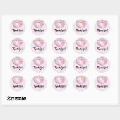 boule de disco rose merci stickers (Feuille)