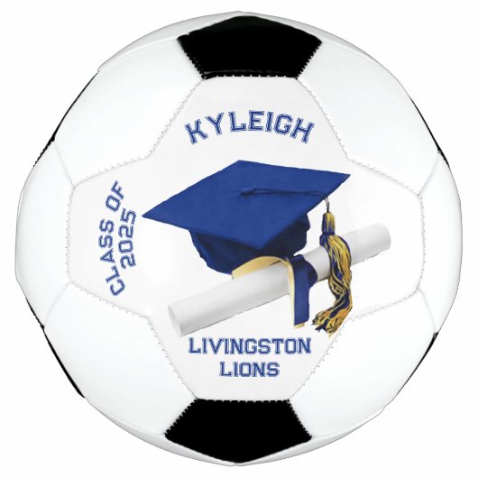 Boule de football Autograph - Royal Blue (Devant)