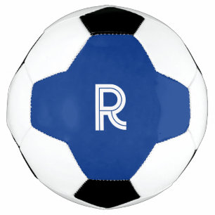 Boule De Football Avec Bleu