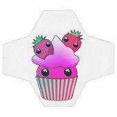 Boule de football avec cupcake à la fraise kawaii (Plat)