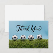 Boule de football avec Merci de mot pour le fan en (Devant / Derrière)