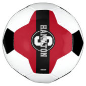 Boule de football avec nom dans n'importe quelle c (Tourné)