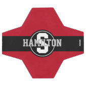 Boule de football avec nom dans n'importe quelle c (Plat)