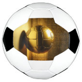 Boule de football avec "Radiant Golden Design". (Tourné)