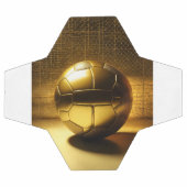 Boule de football avec "Radiant Golden Design". (Plat)