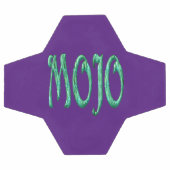 Boule de football mauve Mojo (Plat)