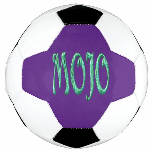 Boule de football mauve Mojo (Devant)