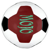 Boule de football rouge Mojo (Tourné)