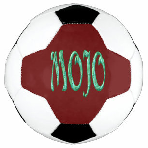 Boule de football rouge Mojo