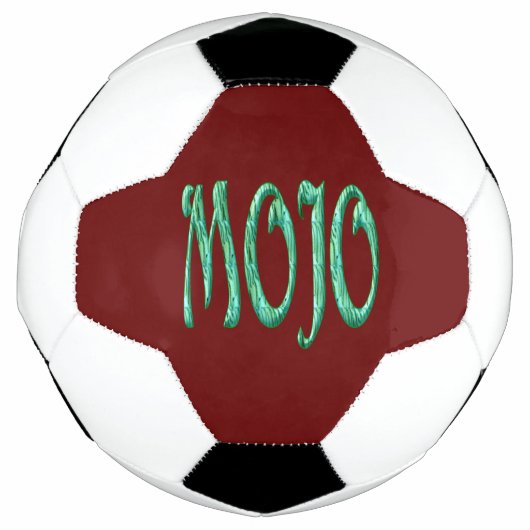 Boule de football rouge Mojo (Devant)
