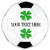 Boule de football sur mesure avec clou vert (Devant)