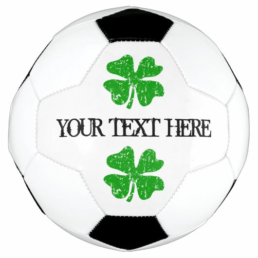 Boule de football sur mesure avec clou vert (Devant)