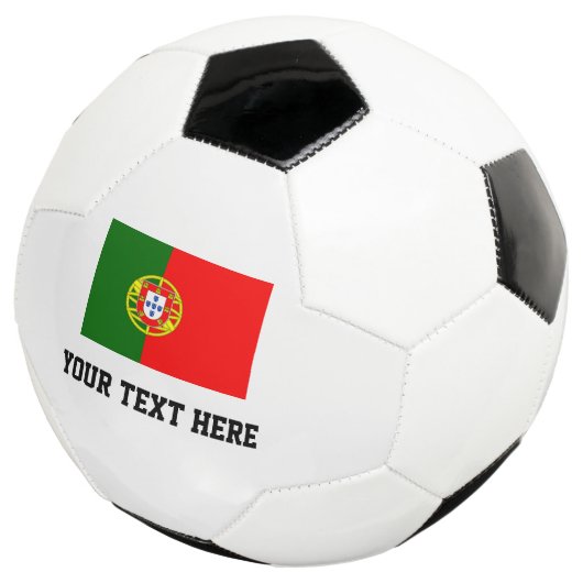 Boule de football sur mesure avec drapeau du Portu (3/4)